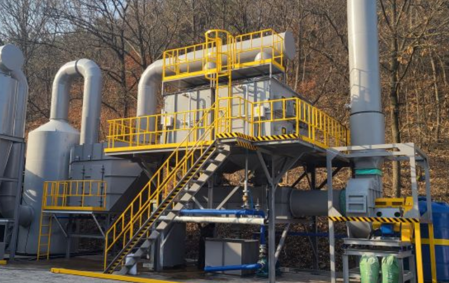 전기집진기용 콜렉터/집진셀 설치 현장